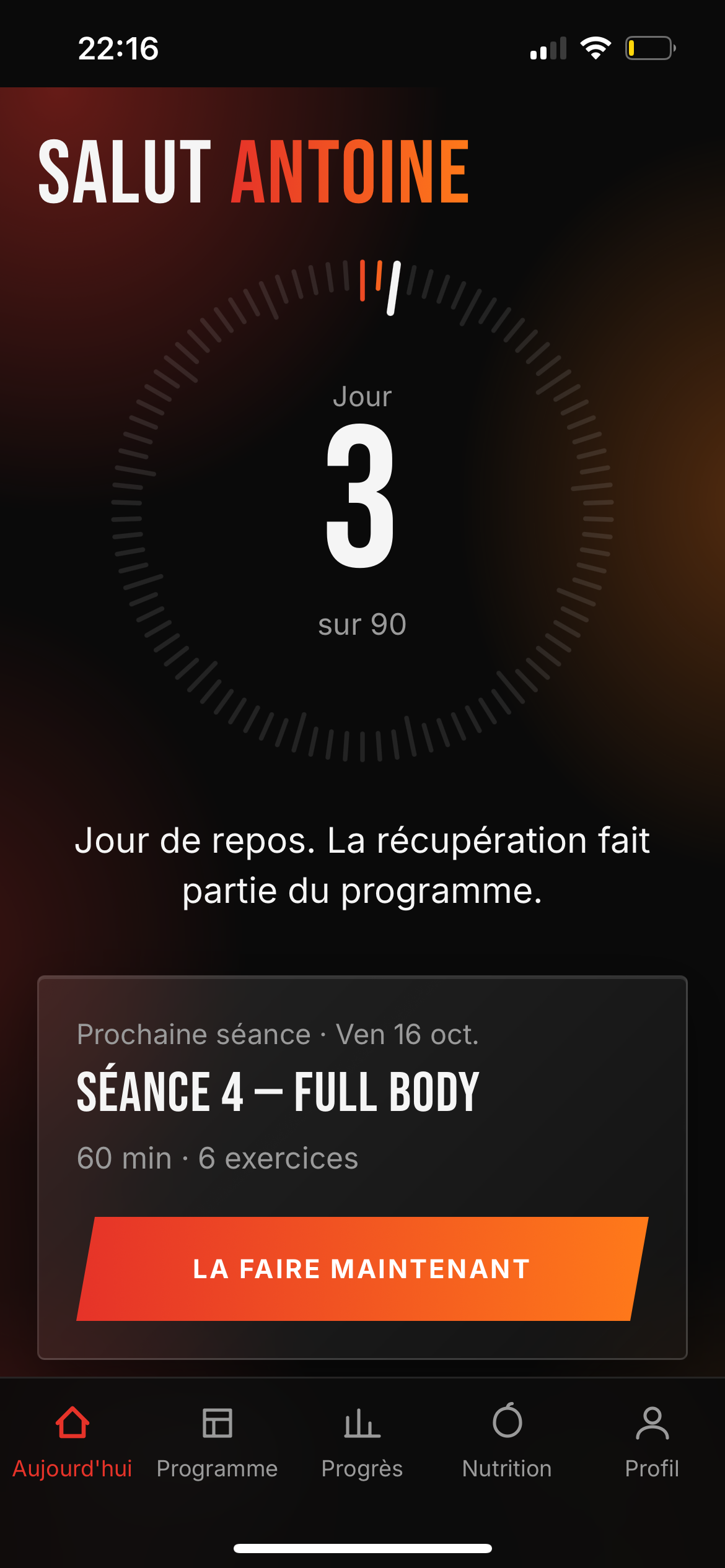 Aujourd'hui – Recovery 90